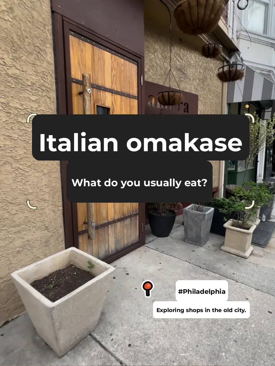 Philadelphia Food Adventure: A Magical Italian Omakase Experience