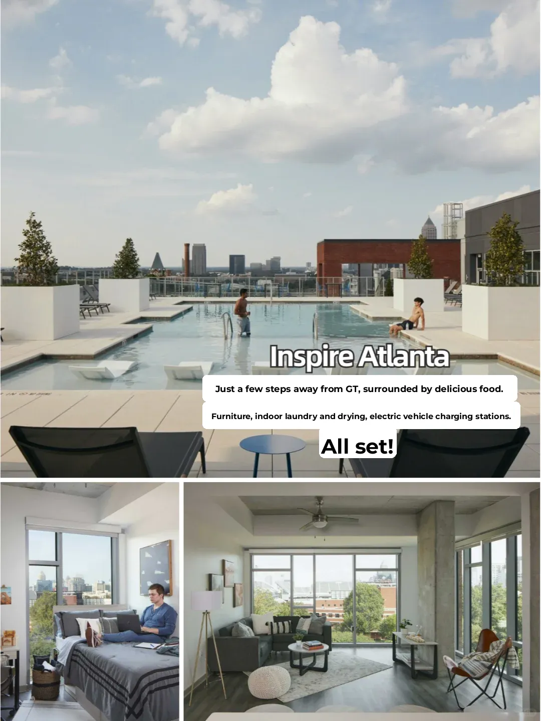 Atlanta GT: 6 Accommodations Within a 10-Minute Walk