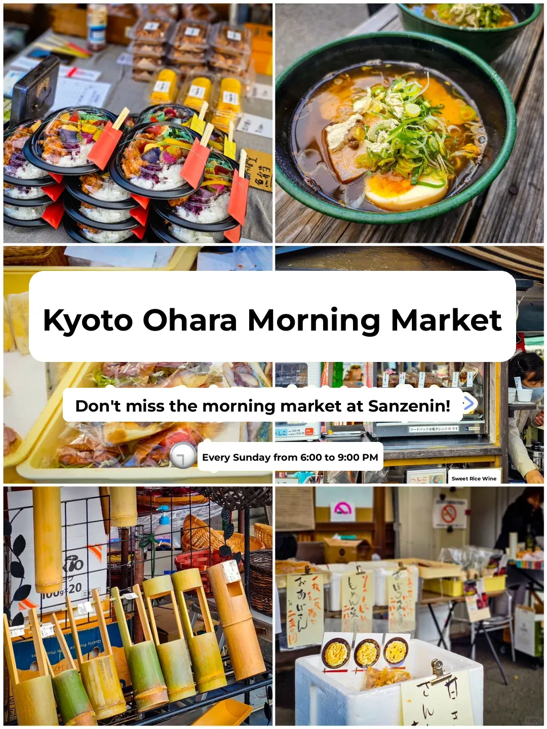 Japan | Kyoto Ohara Morning Market, Time for This Bowl of Ramen 🍜