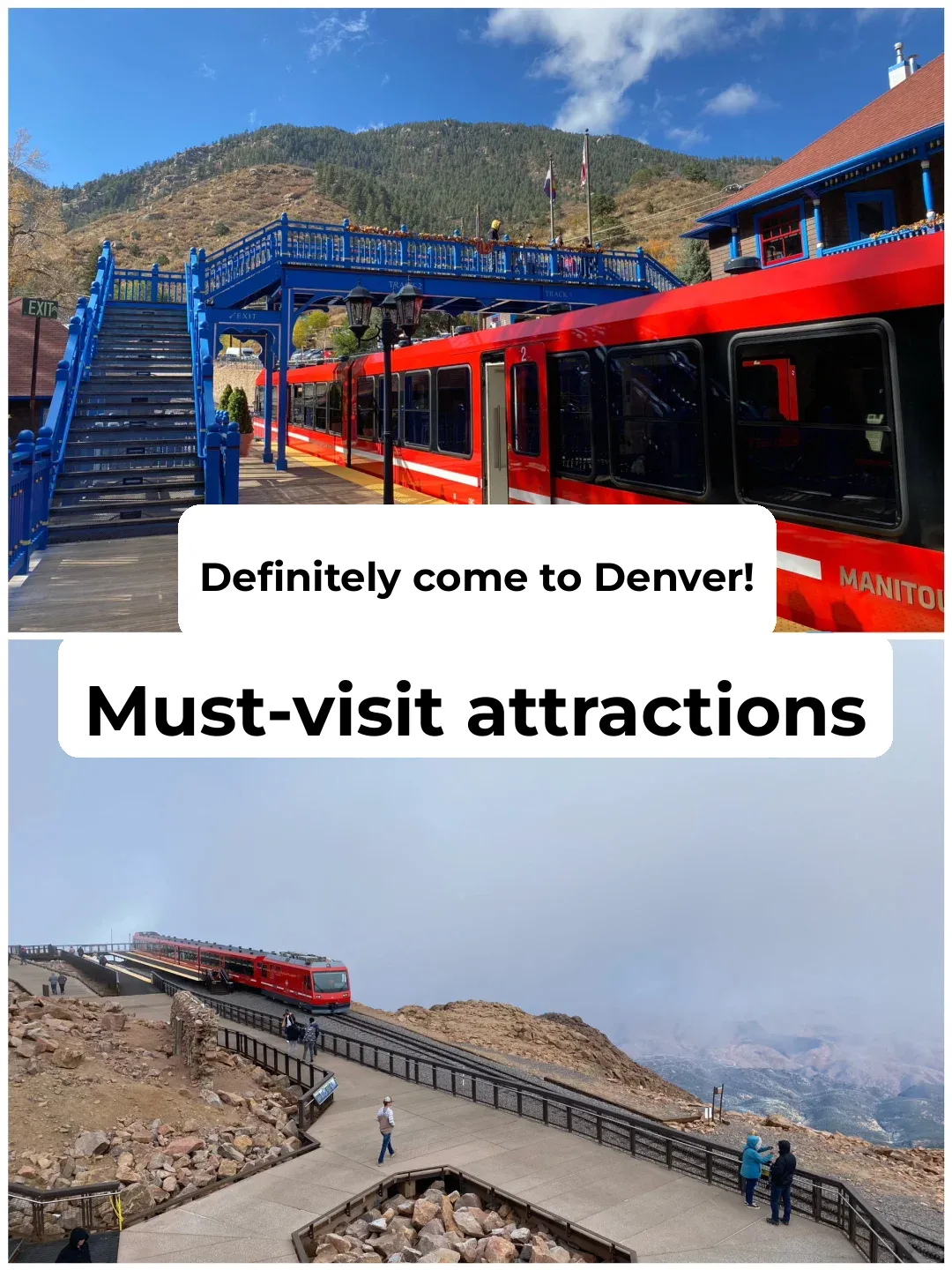 Favorite Spot from My Denver Trip: Riding the Cog Railway to the Summit of Pikes Peak