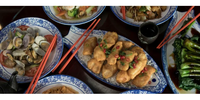 "Come to UA, where you'll never run out of delicious Chinese food!"