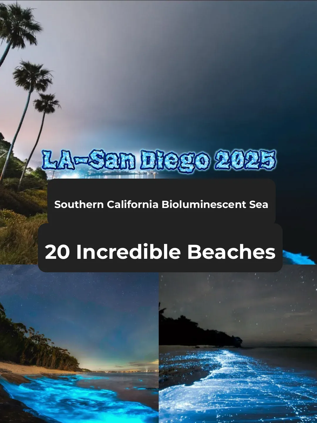 2025 | 20 Best Bioluminescent Beaches in Los Angeles & California: A Glow-in-the-Dark Guide