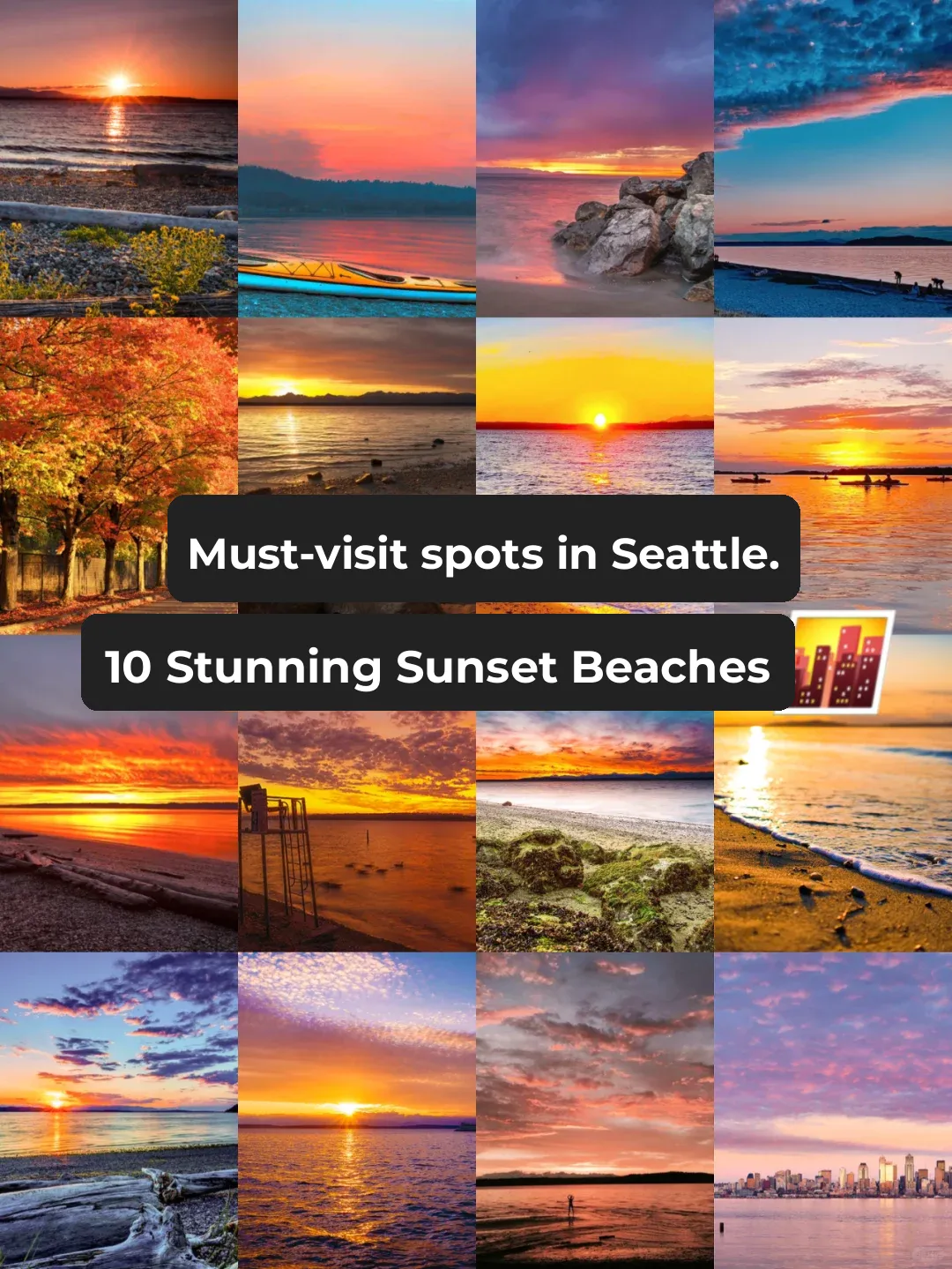 Seattle Must-Visit | The Ultimate Proposal Spots! 10 Breathtaking Sunset Beaches