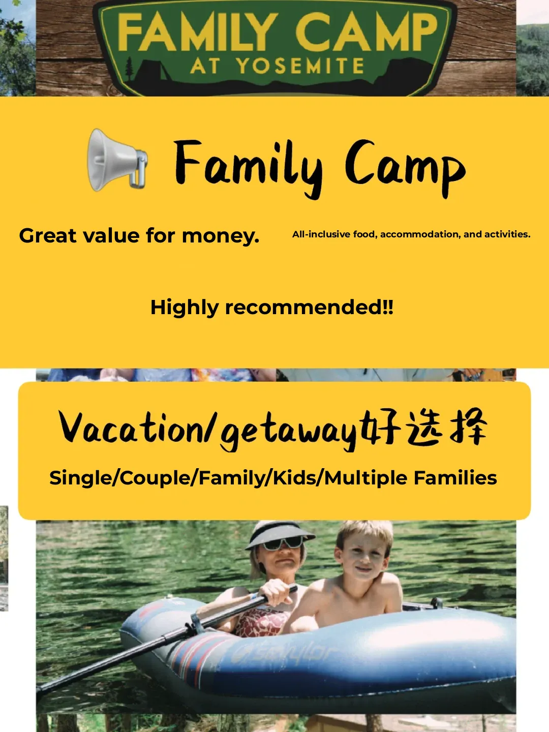 📢 Family Camp: High-Value All-Inclusive Experience with Meals, Lodging, and Fun – Highly Recommended!