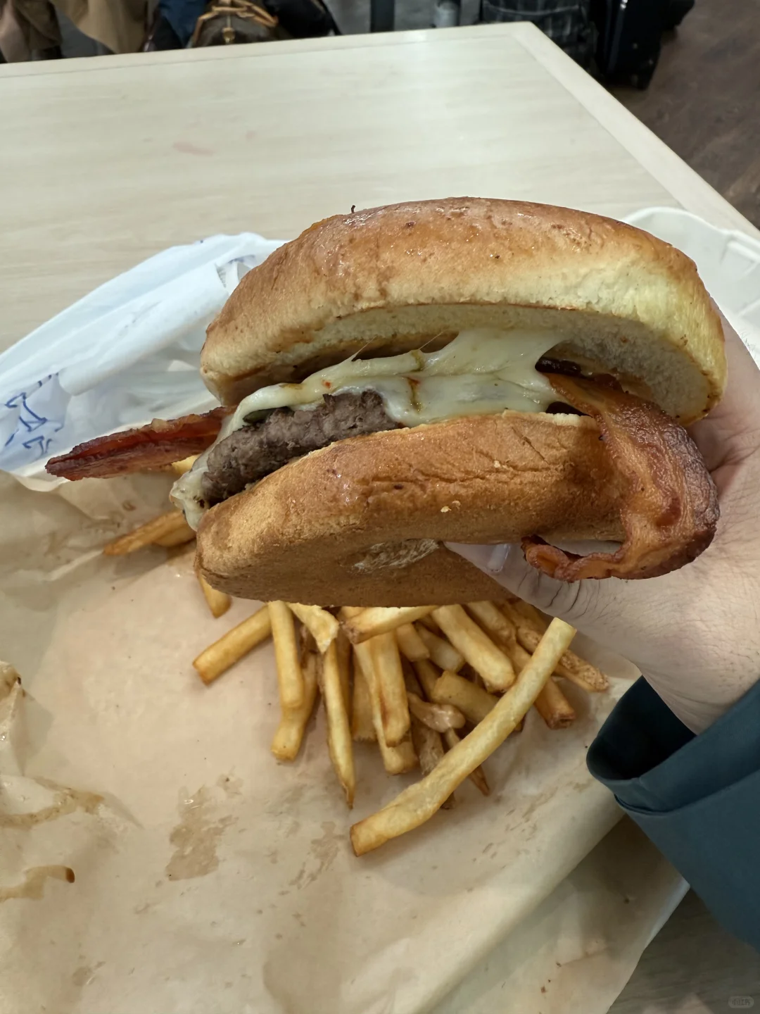 Burger at Denver Airport