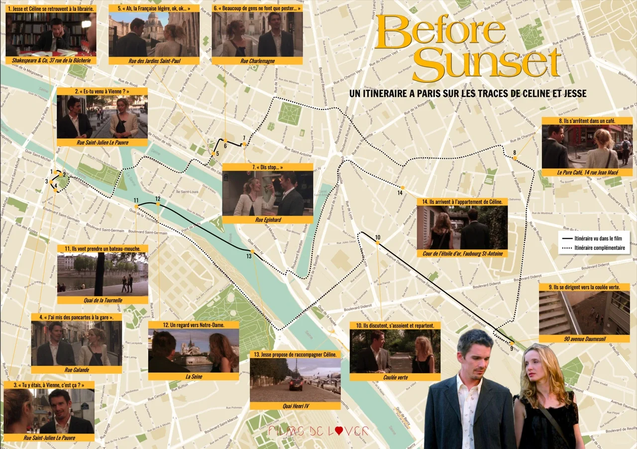 Paris Walking Tour | Exploring Paris with "Before Sunset"