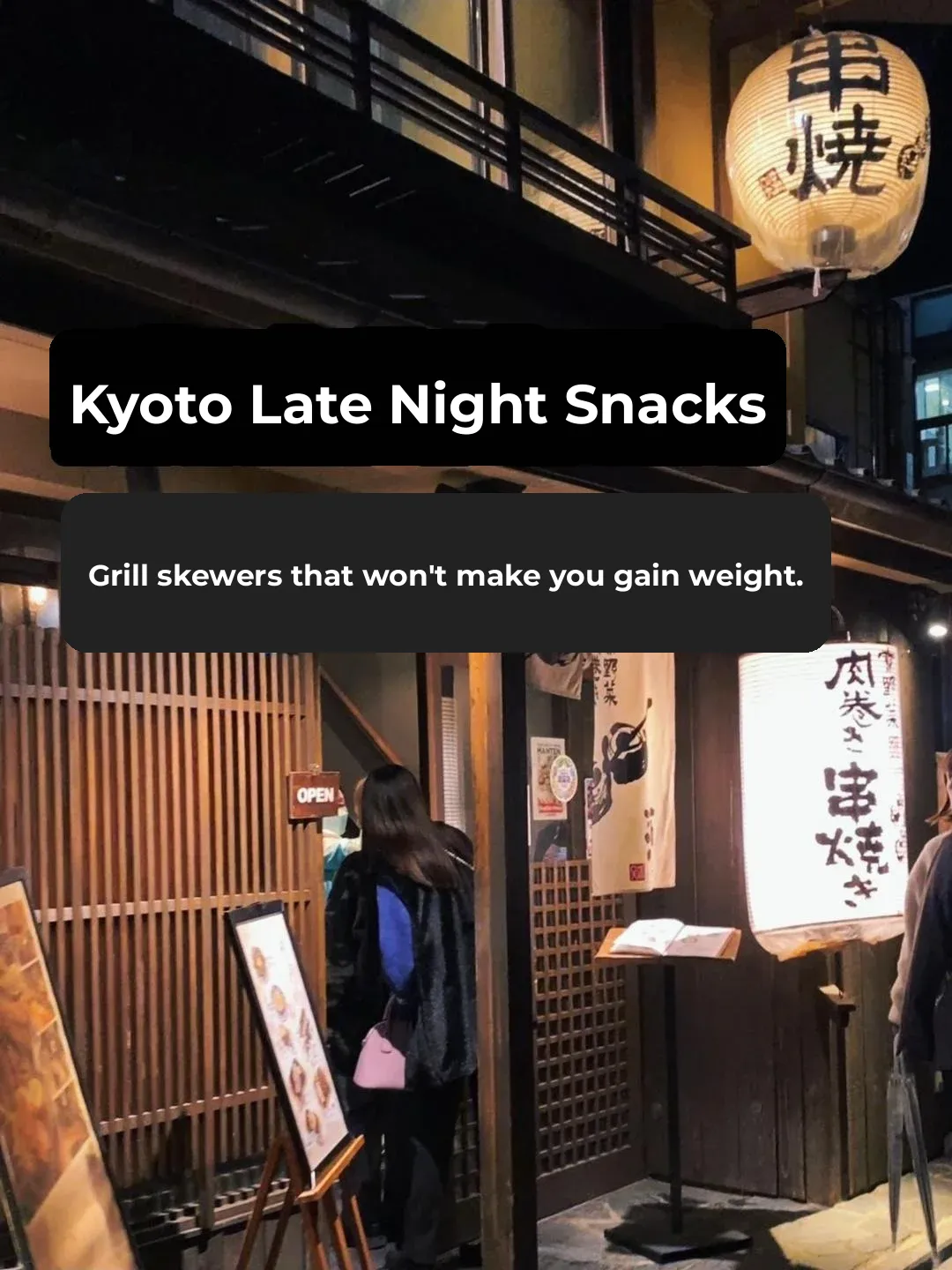 Kyoto Late-Night Eats | The Veggie Skewers Japanese Youth Line Up For