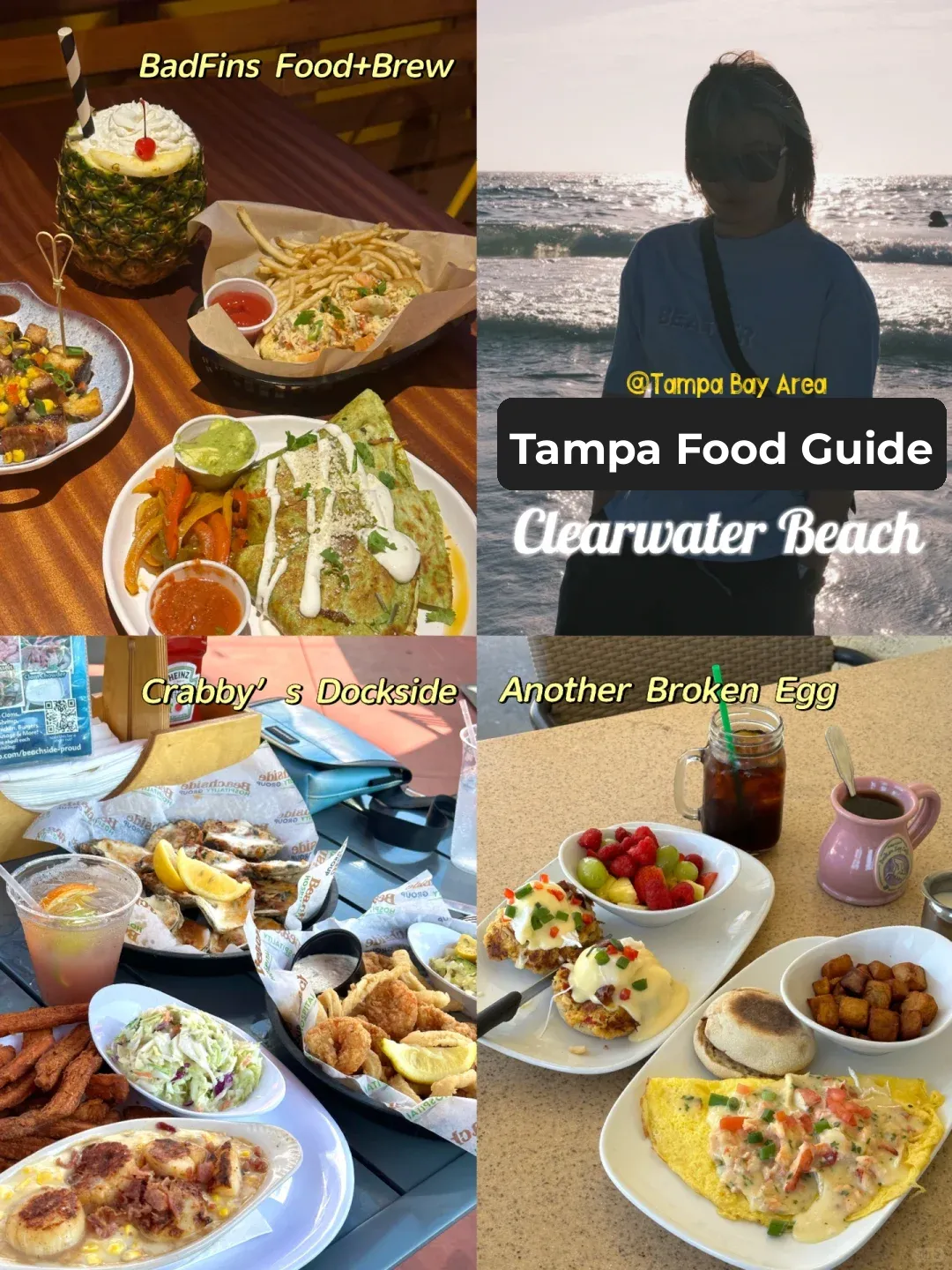 Tampa, Florida | Must-Visit Clearwater Beach Eats 🏝️