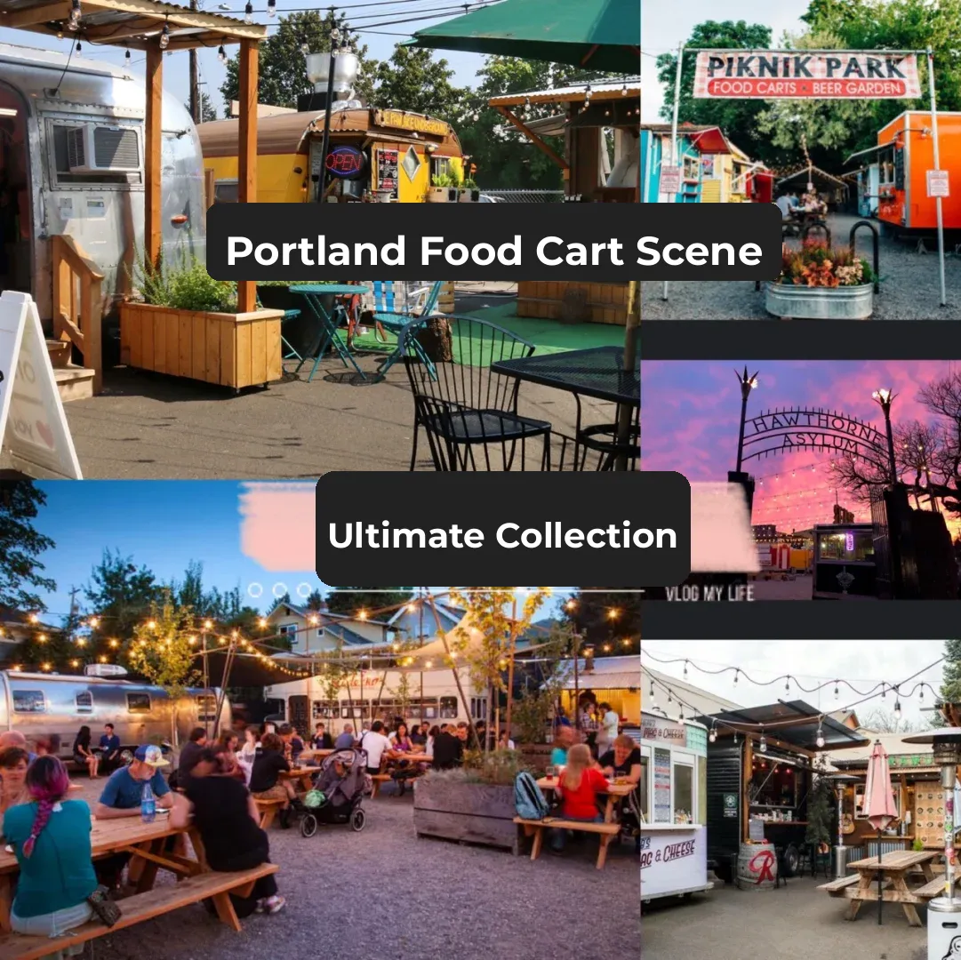 "Ultimate Guide and Map to Portland's Food Cart Pods"