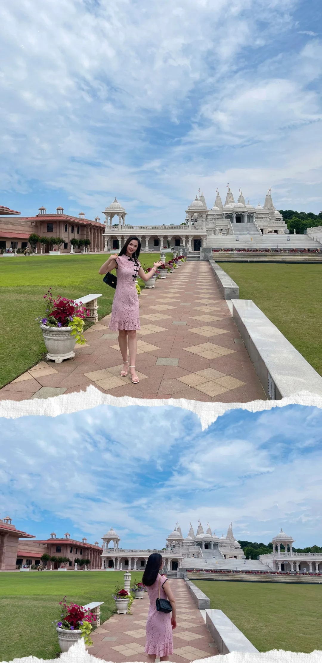 Wearing Hanfu to Visit the Indian Palace in Atlanta