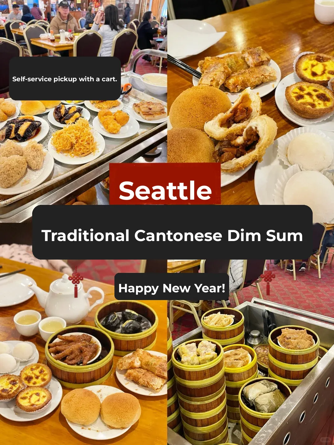 Seattle Dim Sum Delight 🍤｜Trolley Buffet Style 🥢🀄️