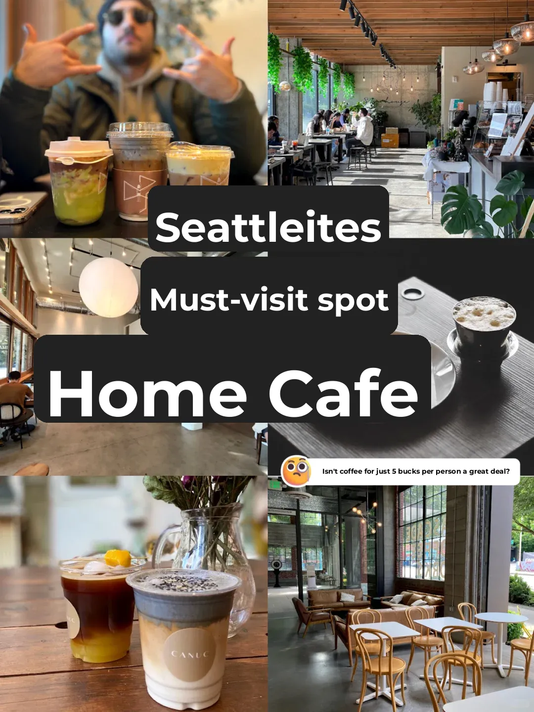 Seattleites Must-Visit Café | Why Not Treat Yourself to a 💥$5💥 Coffee