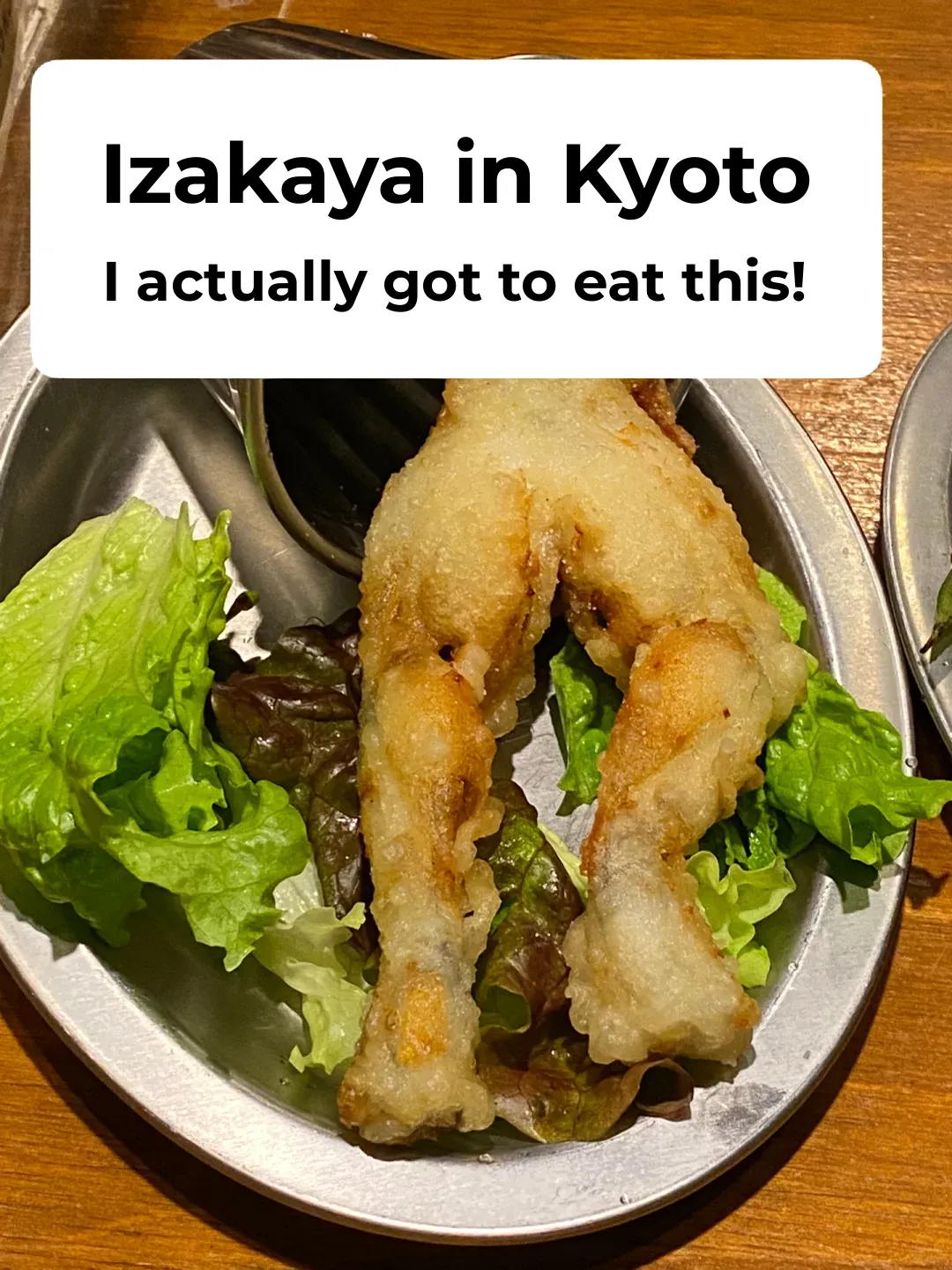 At a Kyoto Izakaya, they actually have this dish, I'm shook!