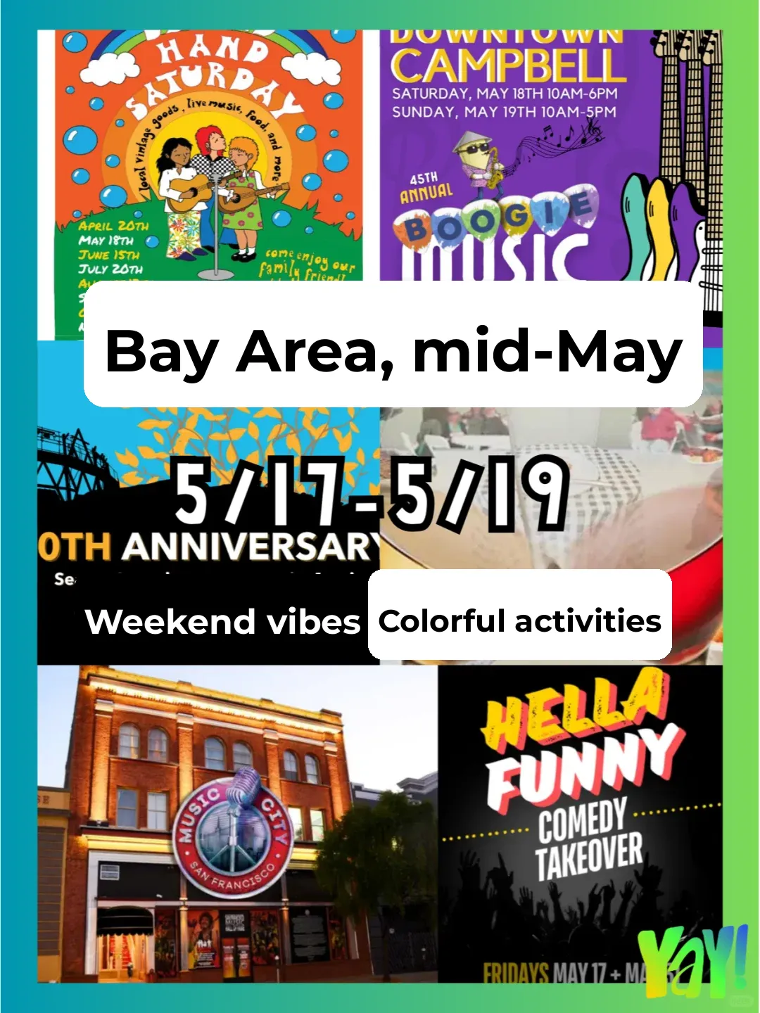 Bay Area May Mid-Month Weekend Events | Don't Miss Out on Fun Activities