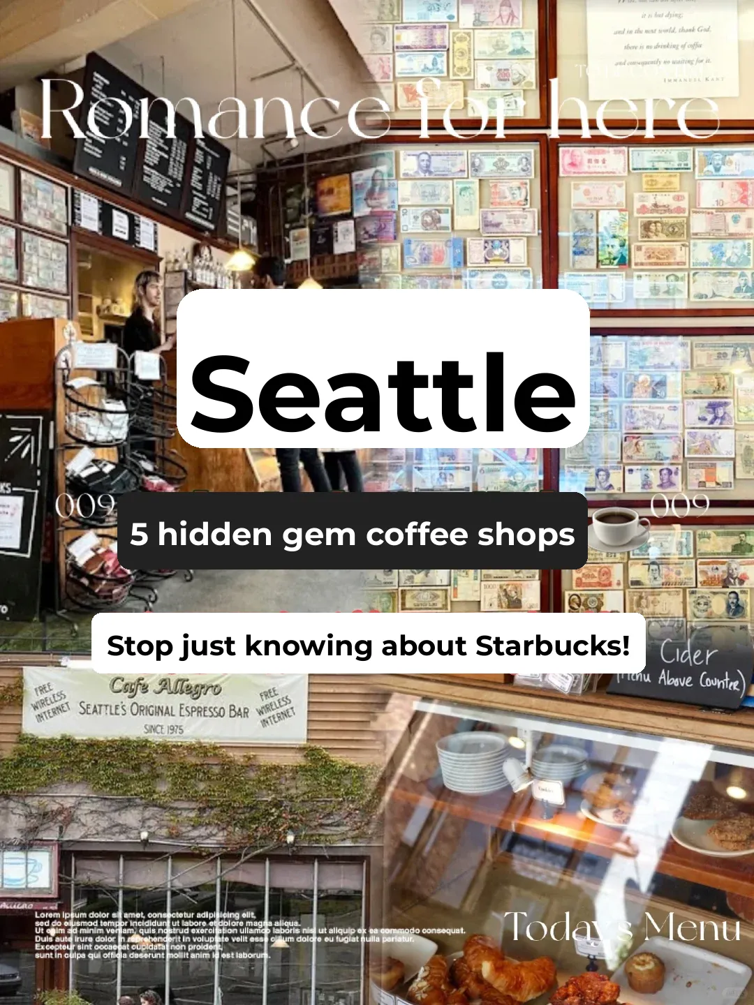 ☕️ Seattle Local Picks: Top 5 Must-Visit Coffee Shops!