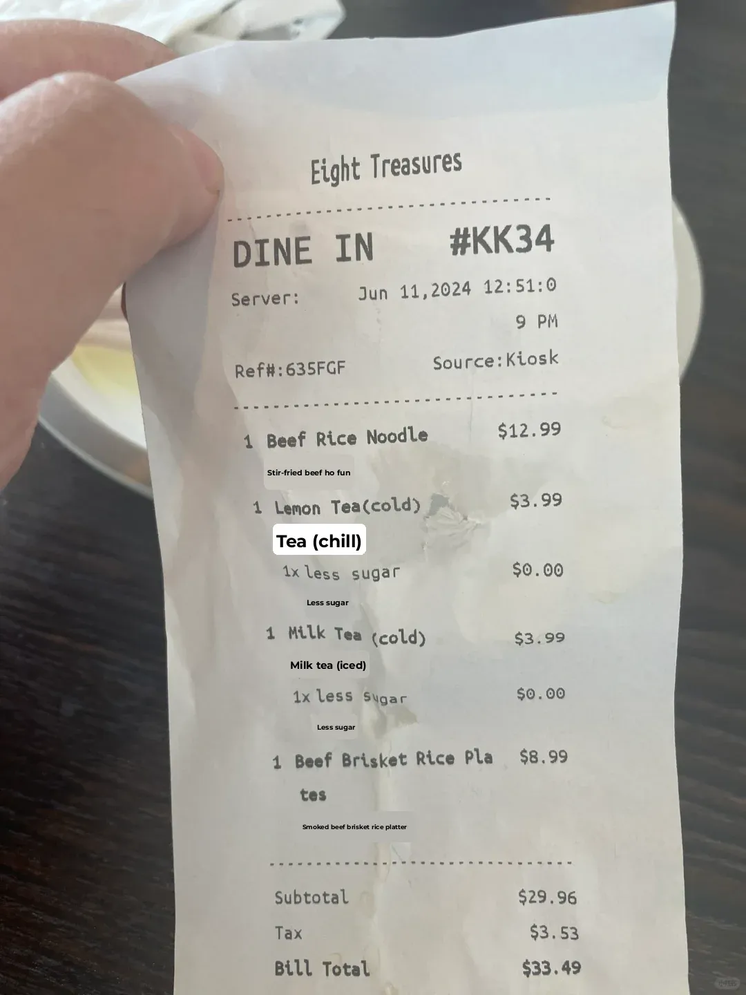 Disappointing Experience at Chicago's Eight Treasures Restaurant