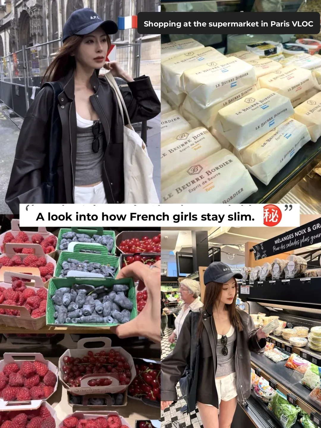 🇫🇷 Paris Grocery Haul Vlog｜The Secret to French Women's Slimness 🛒