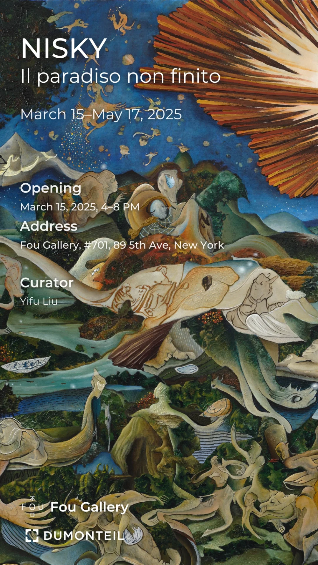 Artist NISKY｜Solo Exhibition "Unfinished Paradise" to Open Soon in New York