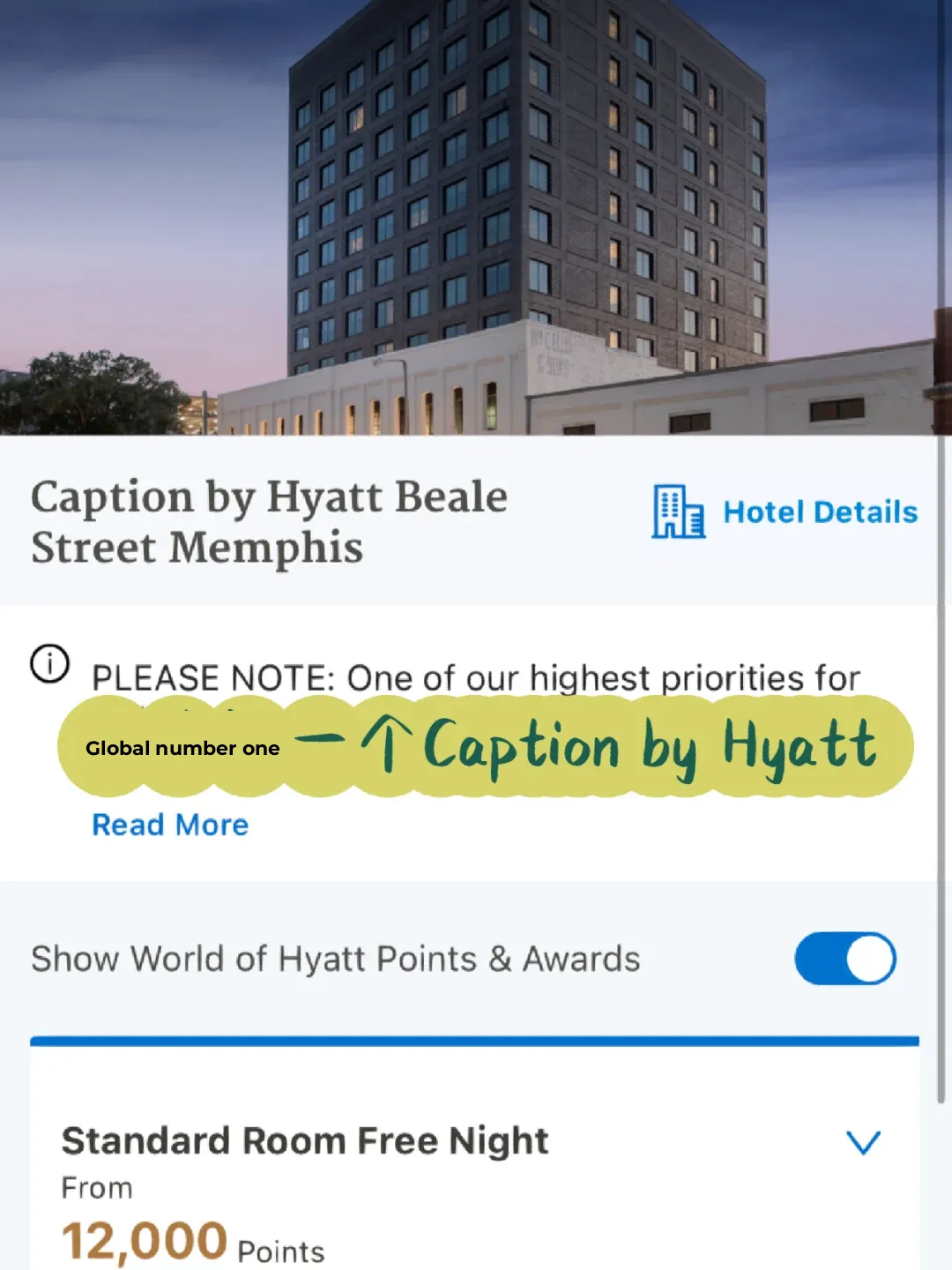 Memphis: The World's First Caption by Hyatt