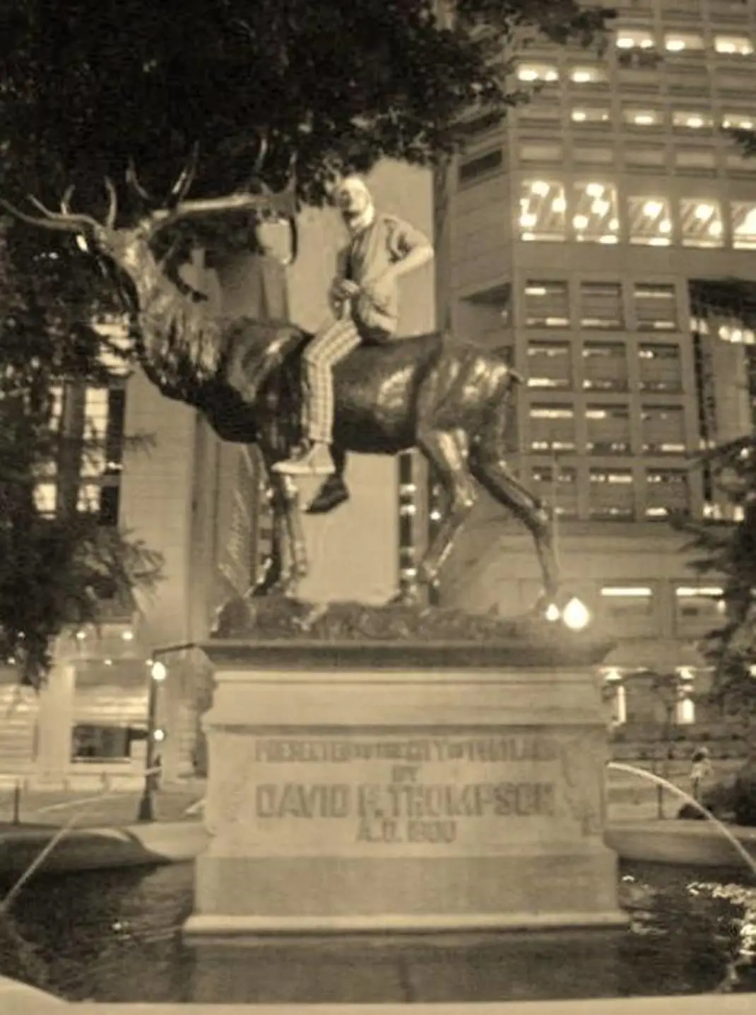 Farewell, Elk Statue!