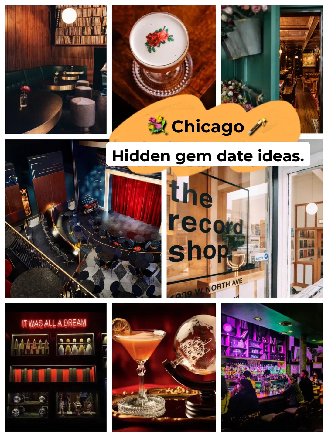 Chicago | 💐 Ultra-Niche Hidden Gems for Couples' Dates! 🐎 Save This!