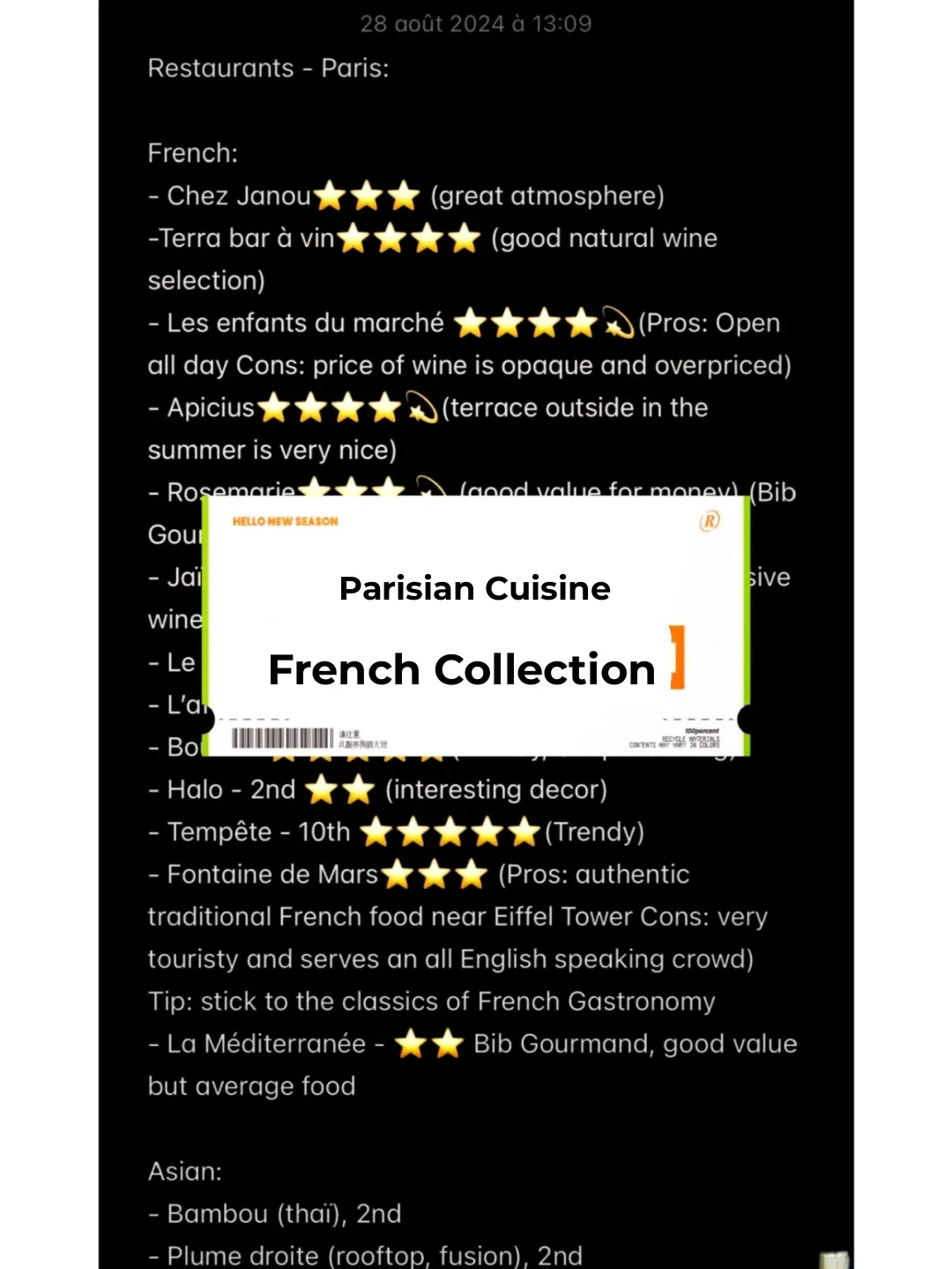 🍽️ Top 10 Must-Try Food Spots in Paris