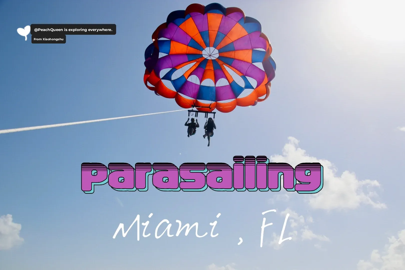 Experience a Different Side of Miami's South Beach｜Must-Try! Parasailing Adventure