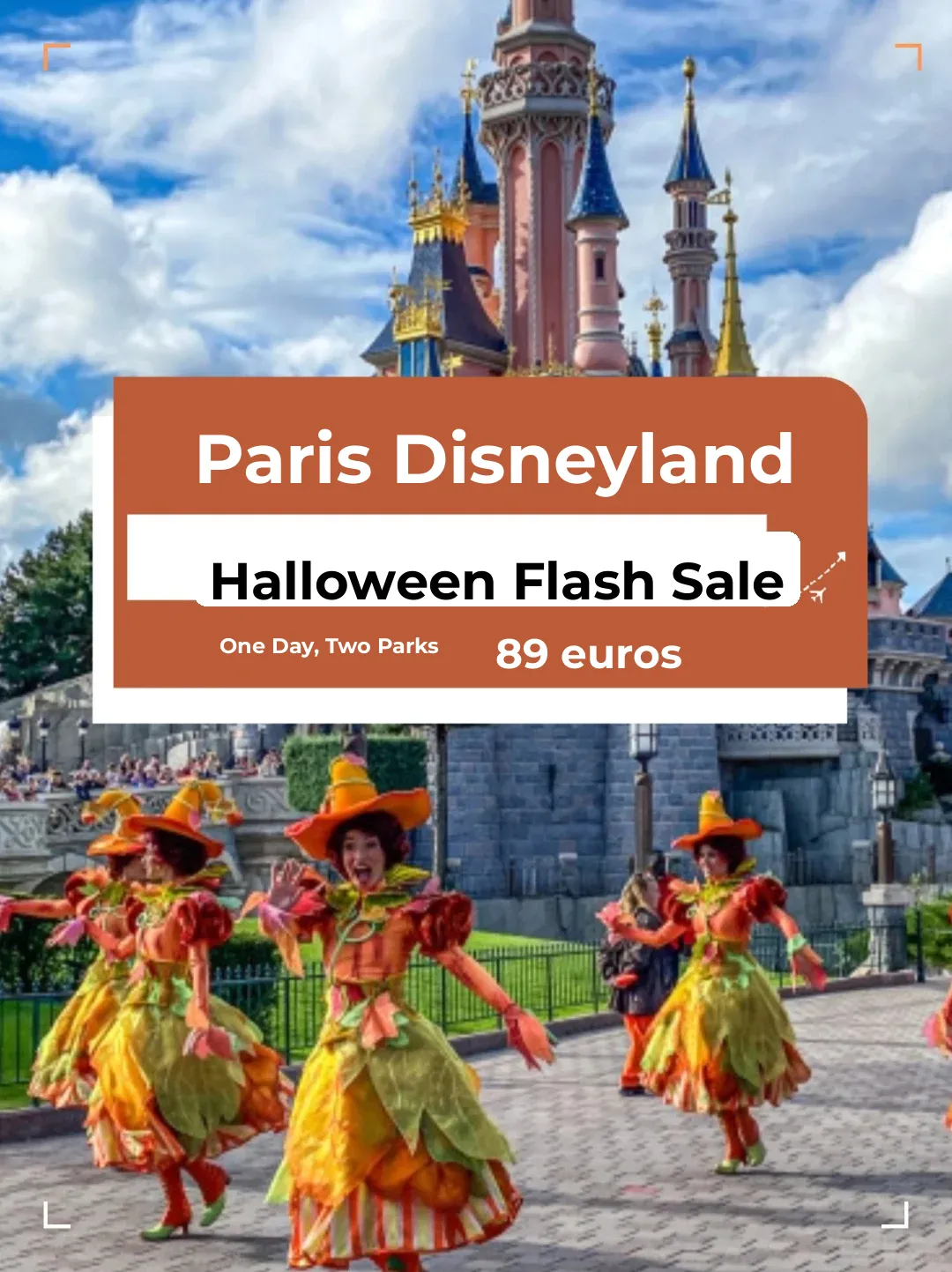 Paris Disneyland Halloween Extravaganza: One Day, Two Parks for Just €89!