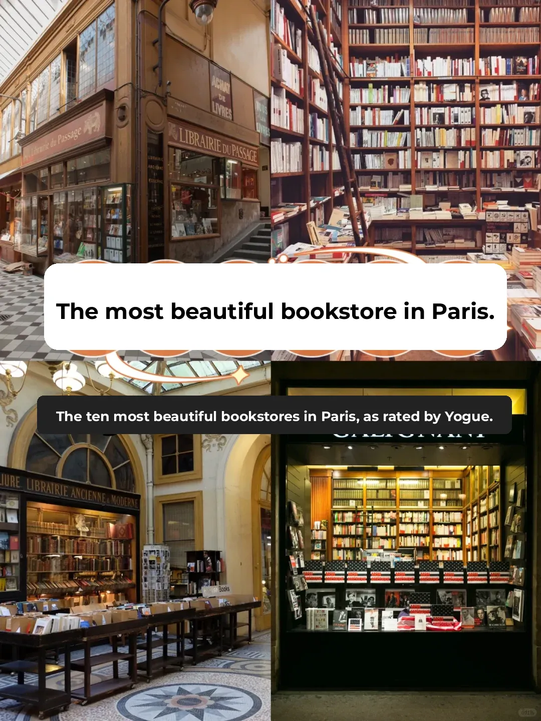 🇫🇷Vogue's Top 10 Most Stunning Bookstores in Paris📖