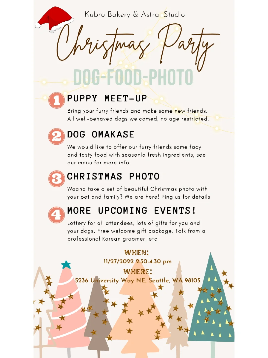 Seattle's First Pet Parent-Child Event is Here! 🎄 Let's Shoot a Christmas Blockbuster!