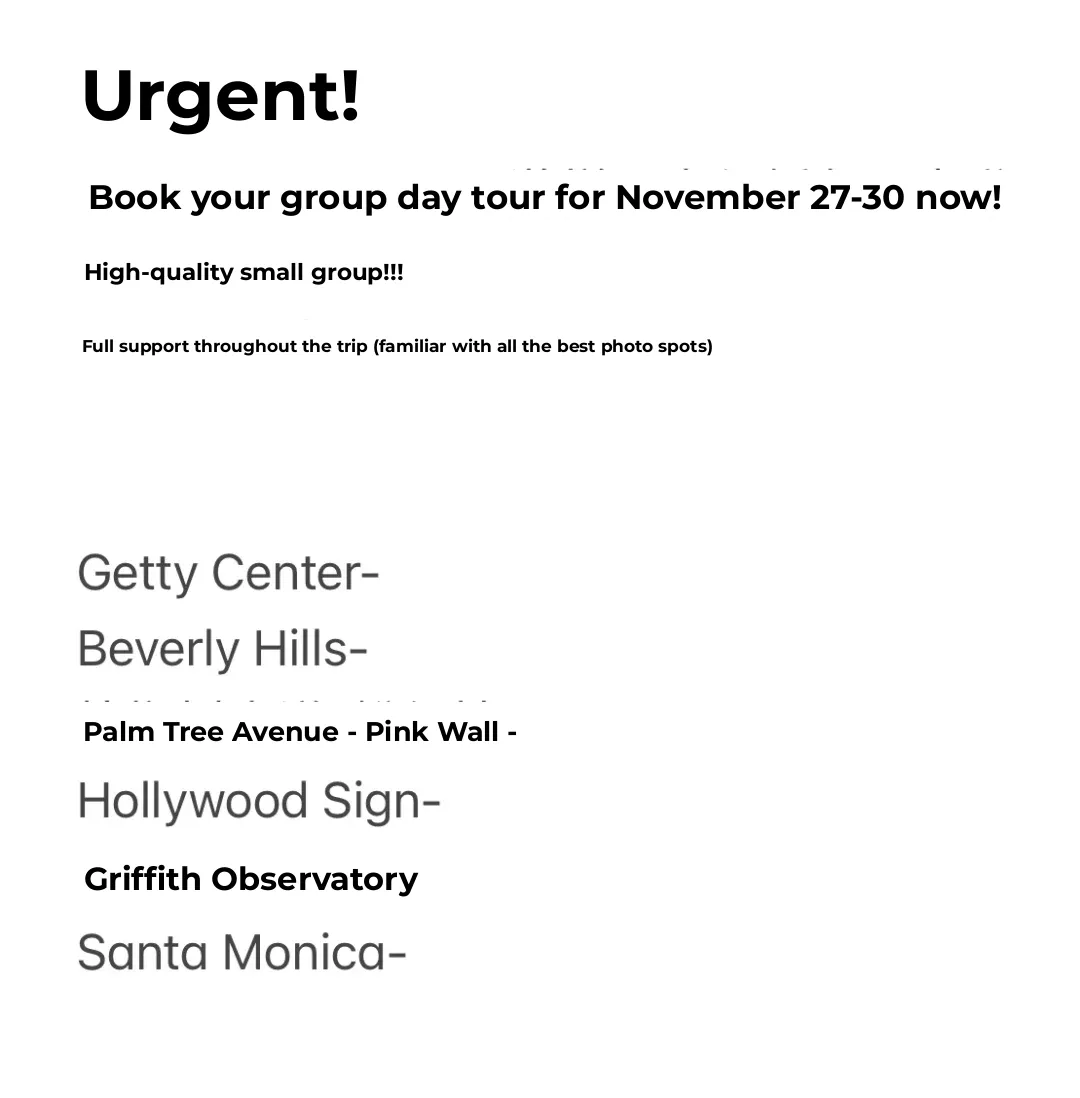 "Looking for Travel Buddies for a High-End Small Group Thanksgiving Trip in Los Angeles"