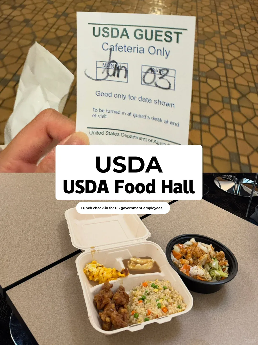 🇺🇸 Washington DC: Checking Out the USDA Cafeteria 🍱