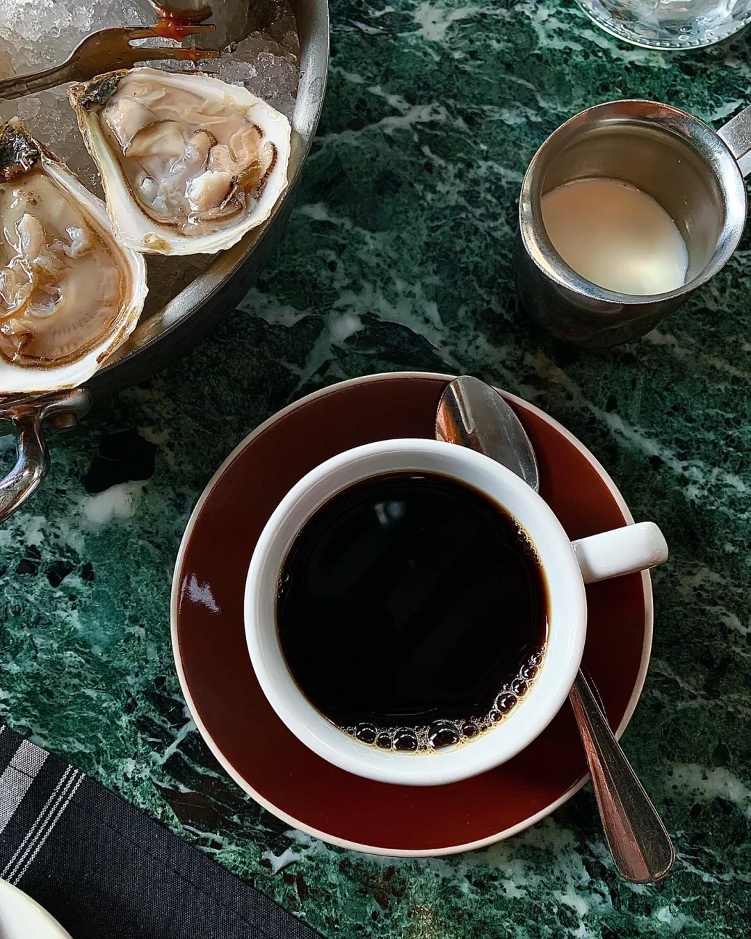 Philadelphia Food Exploration: Classic French Brunch Must-Haves—Black Coffee and Oysters