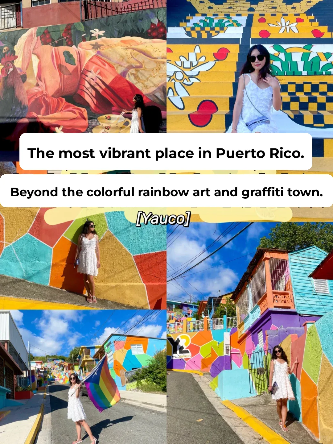 Puerto Rico | The Most Vibrant Hidden Gem: A Rainbow Art Graffiti Town 🌈