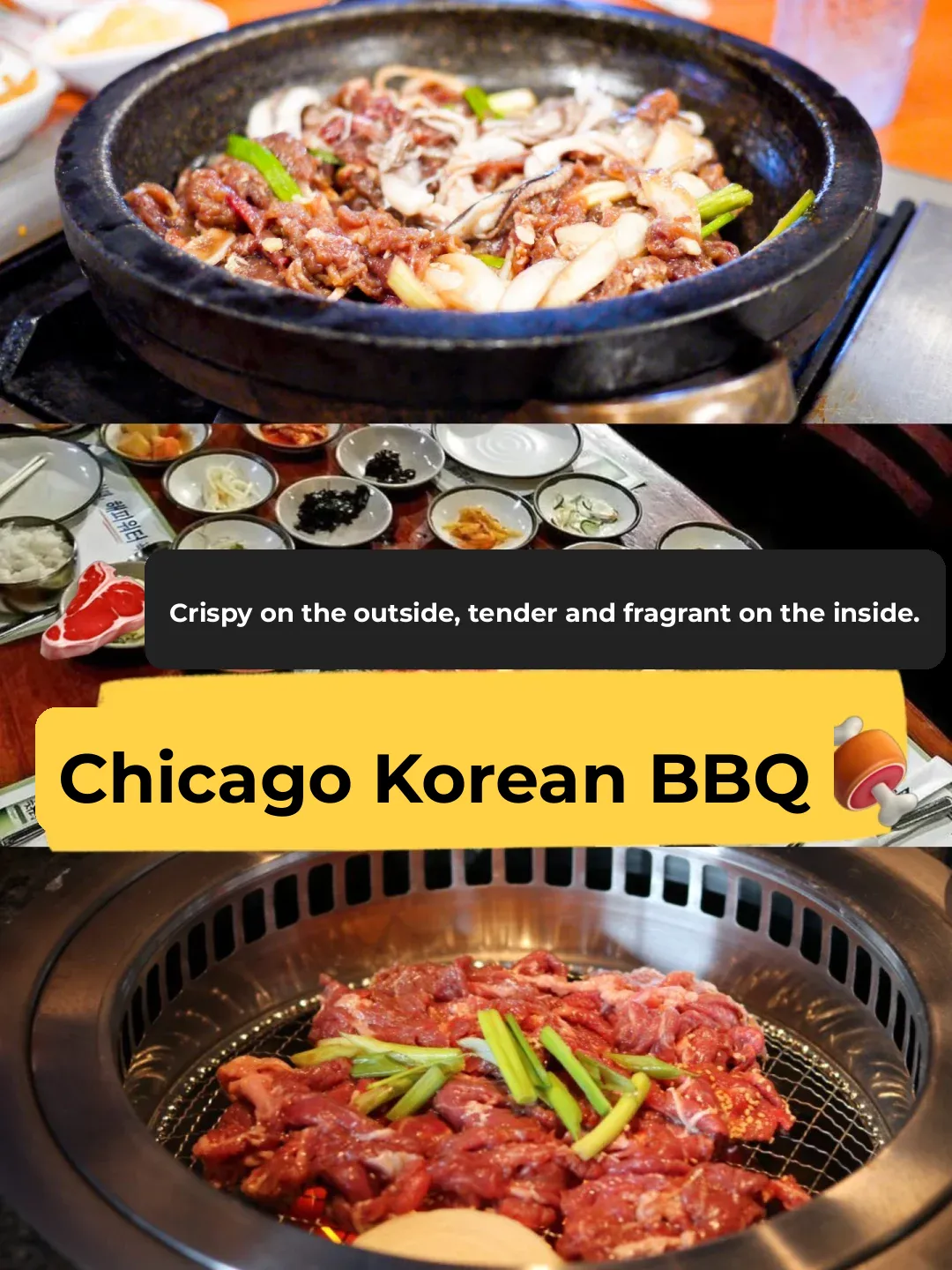 Chicago Korean BBQ 🍖 Crispy on the outside, tender and juicy on the inside 🥩