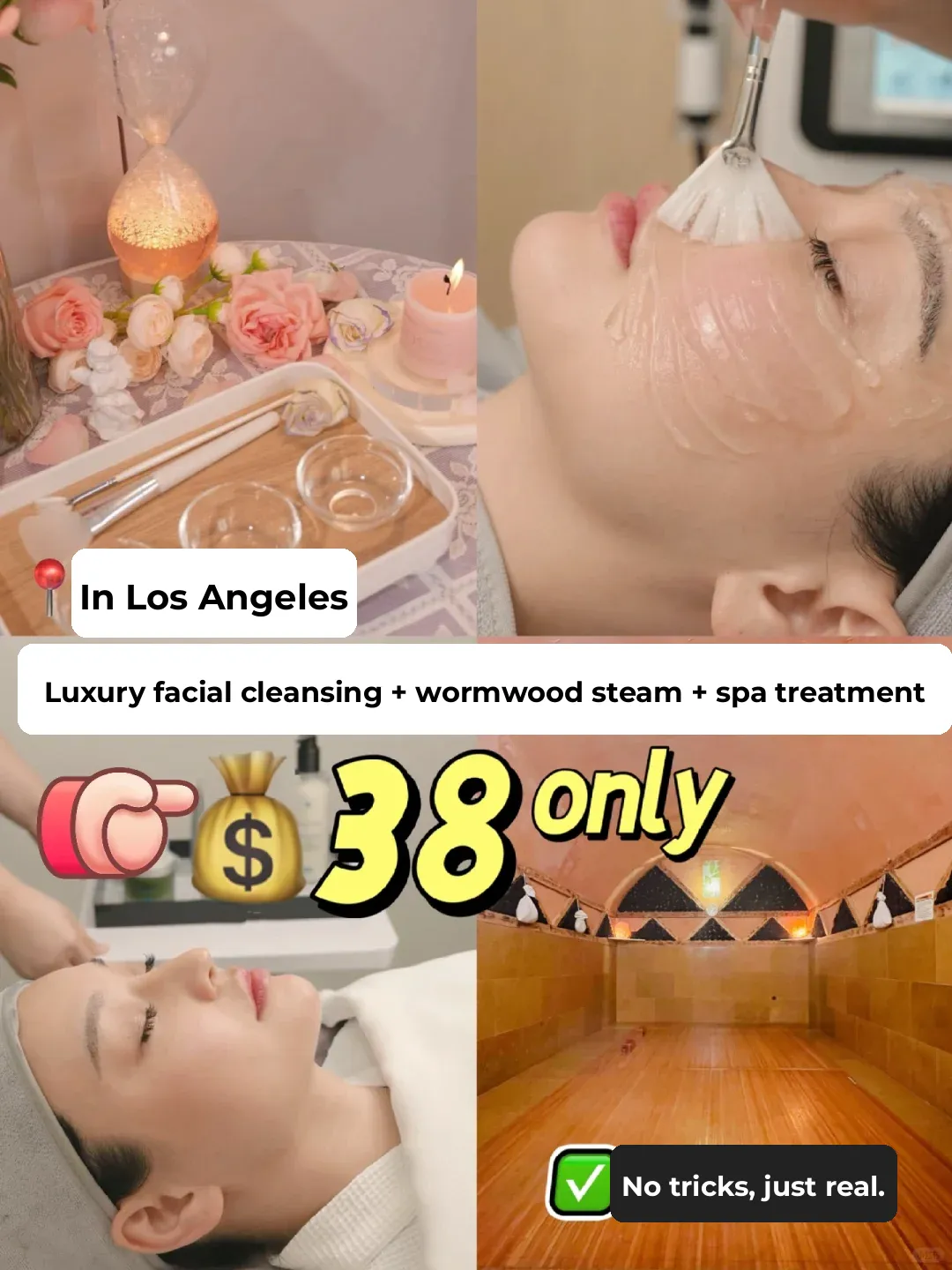 LA 38 = Luxury Skincare + Wellness Sauna + Hydrotherapy Spa