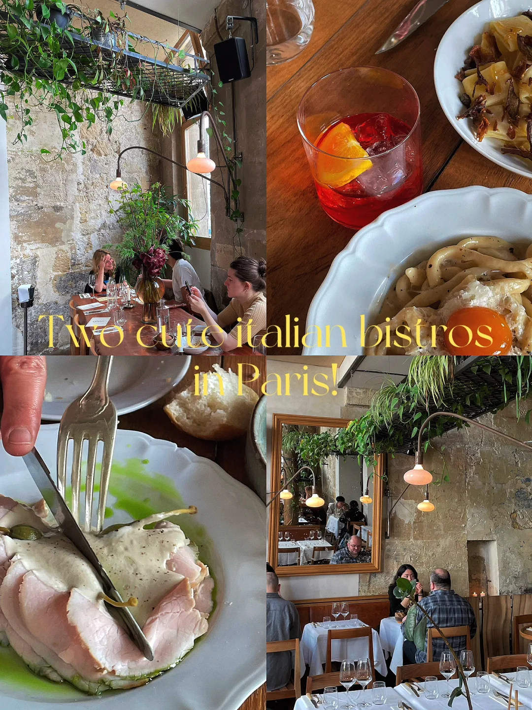 Paris | Two Must-Try Italian Bistros with Killer Vibes 🍝