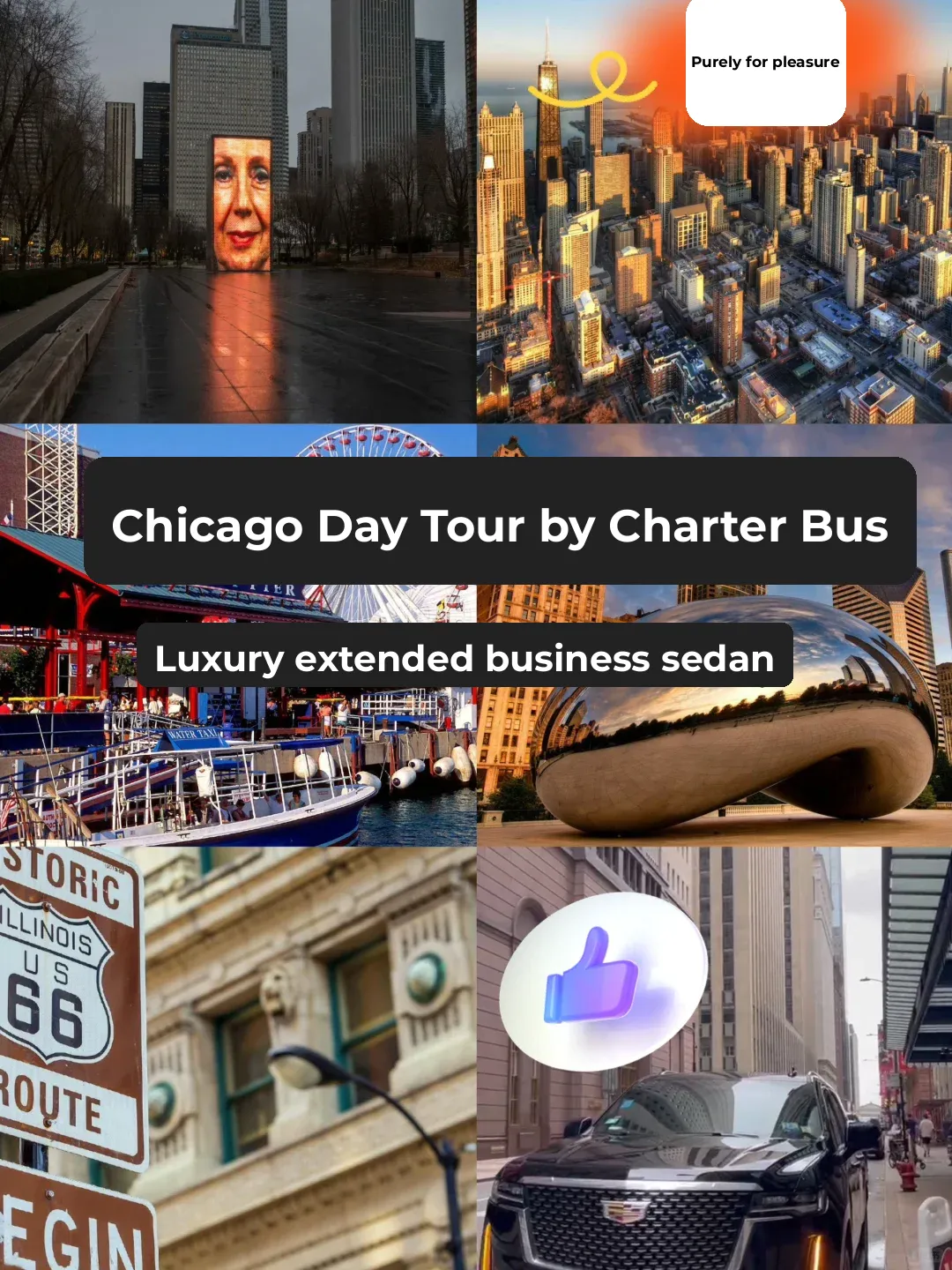 Lazy Traveler's Guide‼️ Chicago Day Tour with Private Car🚗 Driver + Local Guide👍