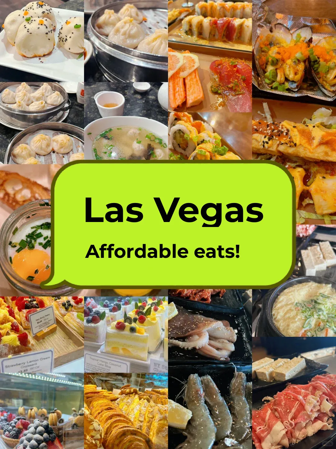 Follow the No-Fail Guide from Xiaohongshu‼️ Vegas Eats Under $30 Per Person: Reviews & Recommendations