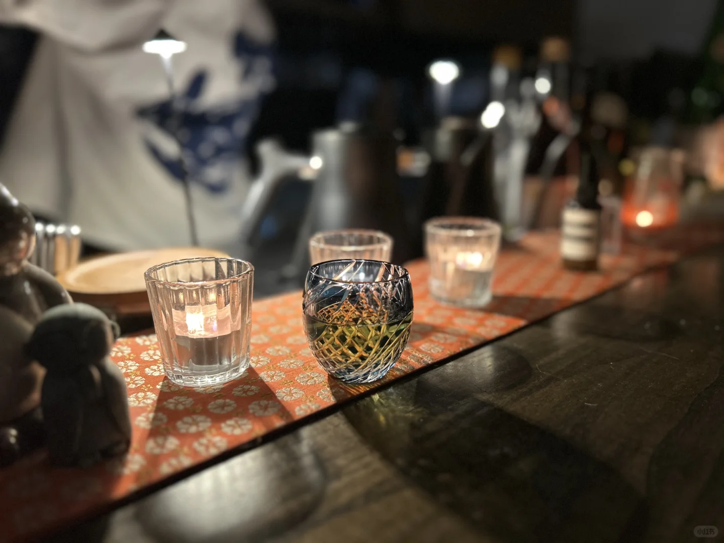 A Bar in Boston Serving Edo Kiriko Crystal Whisky Glasses