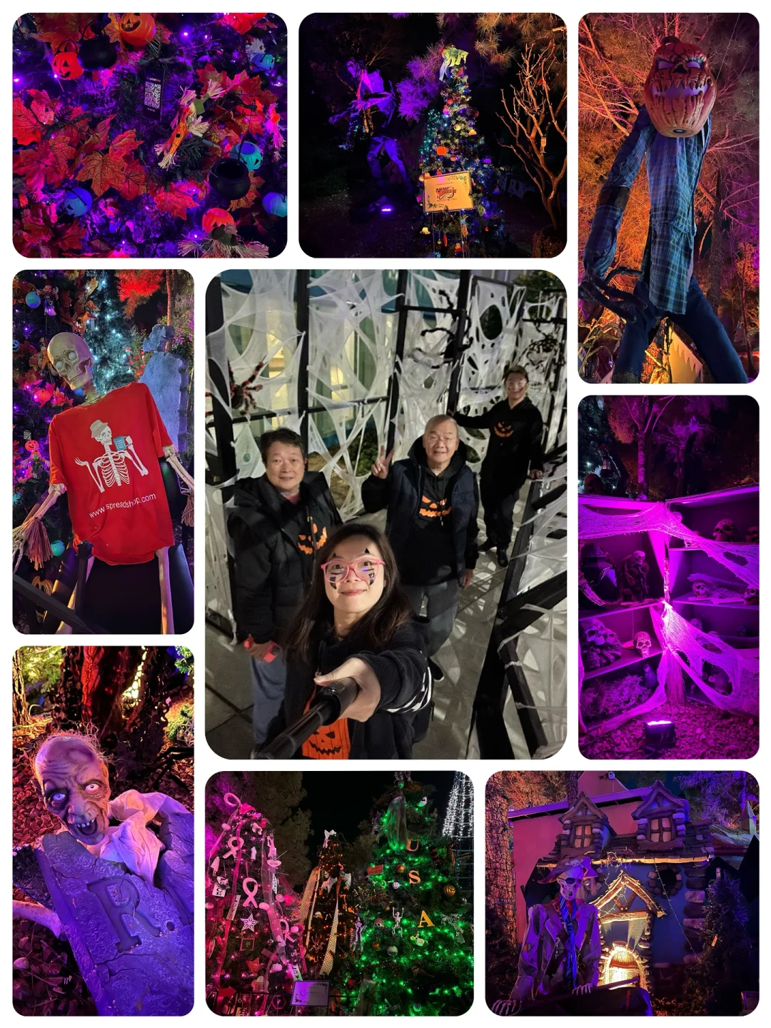 Las Vegas Halloween Magical Forest Light Show