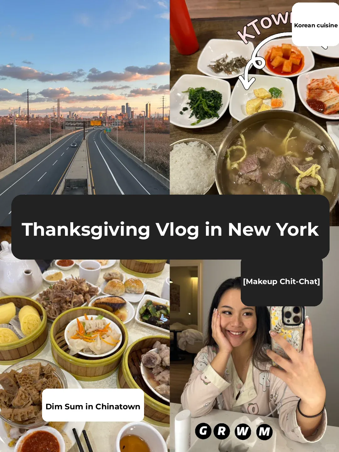 New York Vlog | GRWM | Dim Sum, Hot Pot, Beef Bone Soup & Nets Game