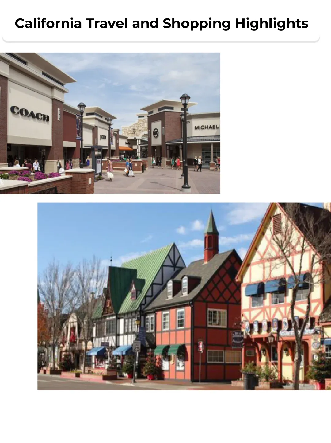 Ultimate Guide to Travel and Shopping in California, USA
