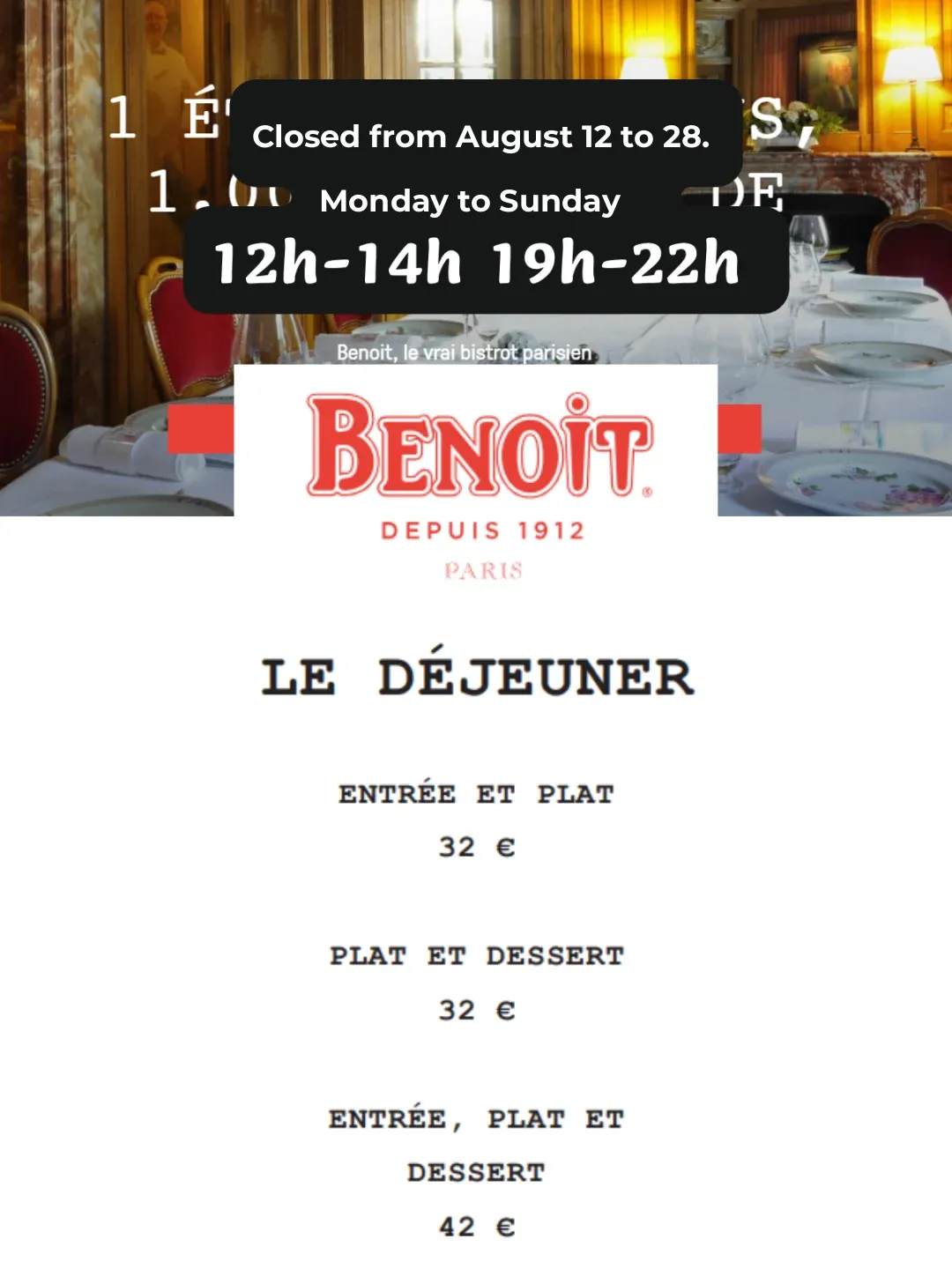 August Update! 7 Michelin-Starred Restaurants in Paris Under €50 for 2024