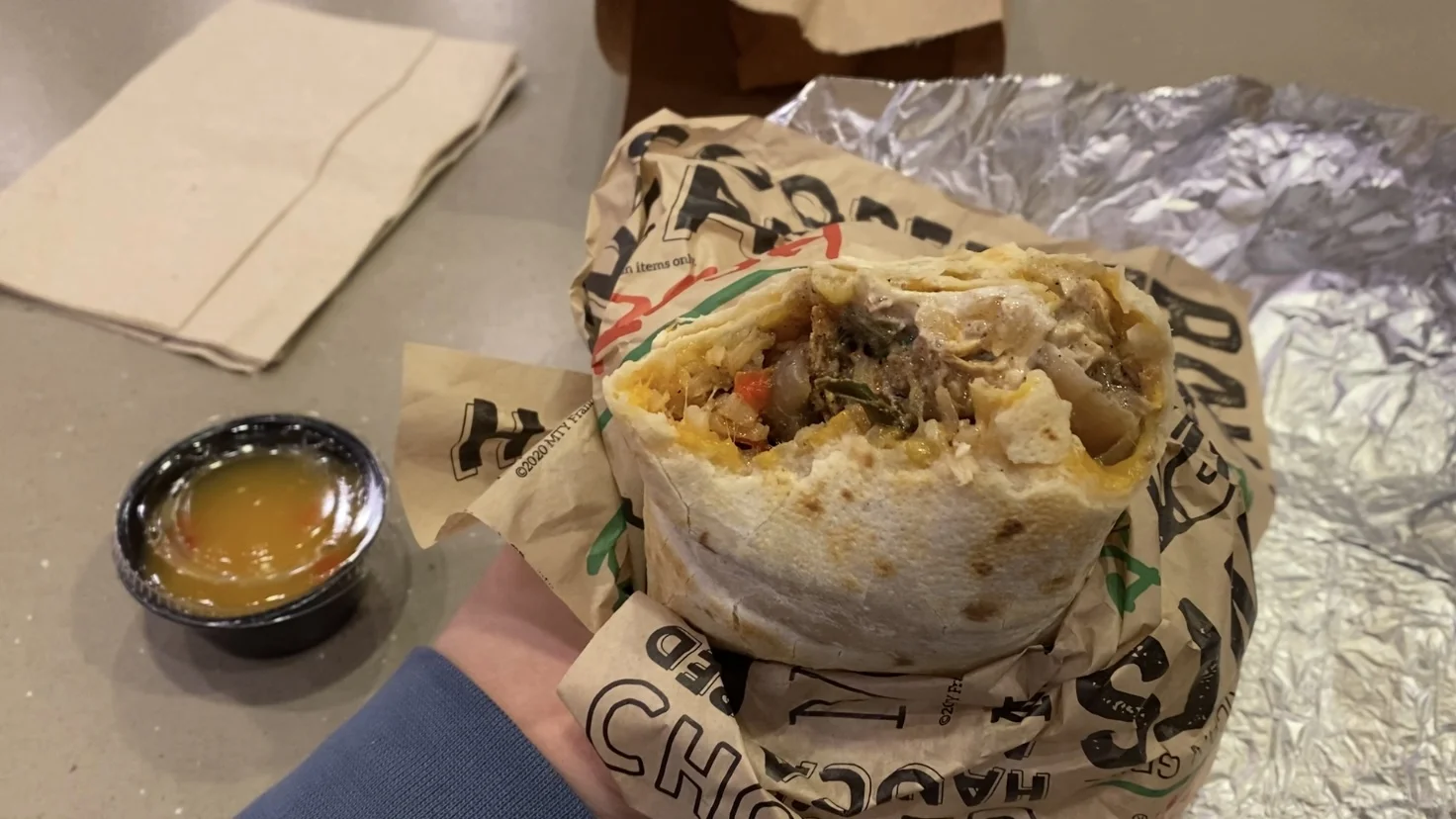 The burrito at the Excalibur Hotel cured my lonely Christmas.