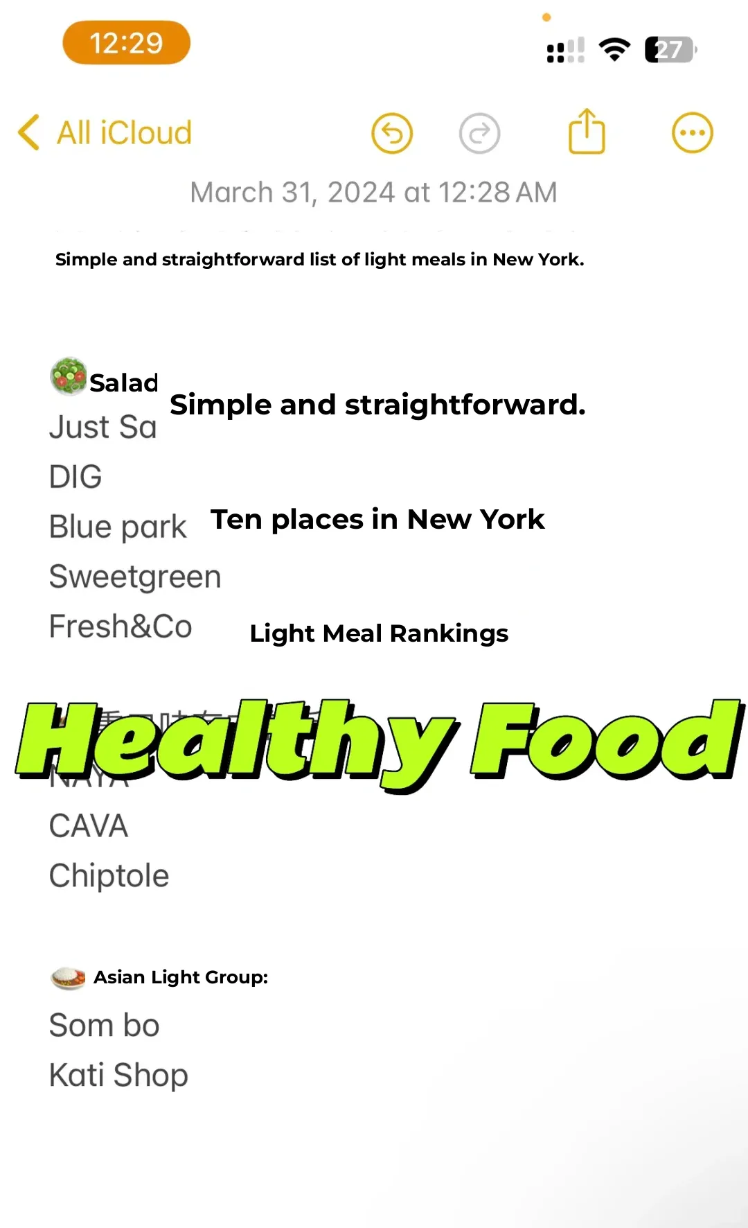 New York Light Eats Salad Ranking | 10 Delicious Spots, Written Based on Impressions